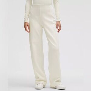 NWT Lululemon Stretch Knit Straight-Leg Pull-On Pant Bone Sz M